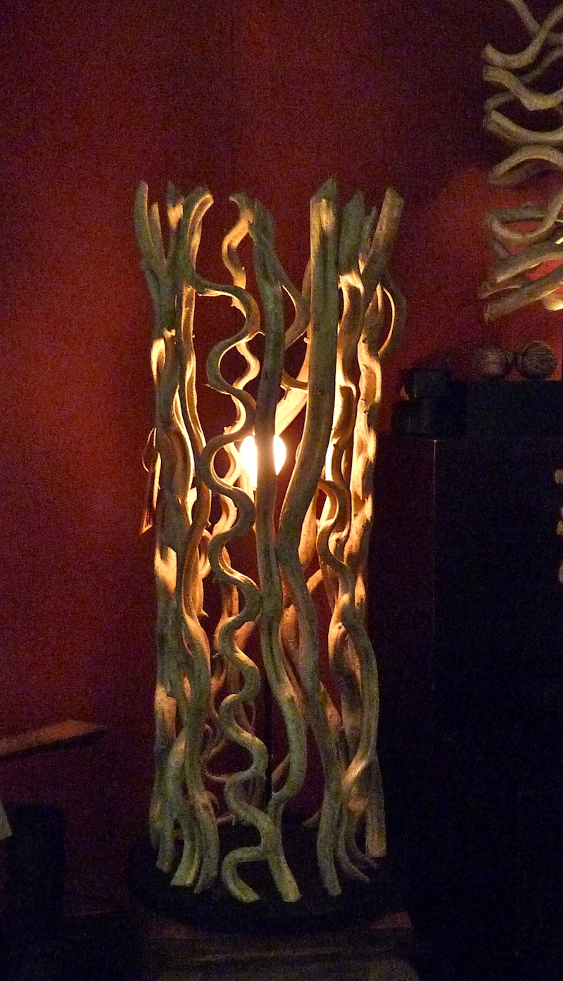 Wunderhalle wurzelholz leuchte Stehlampe massivholz